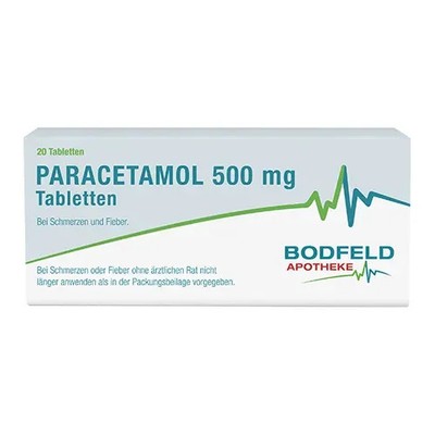Paracetamol 500 mg Tabletten Bodfeld Apotheke 20St - PZN 18300033