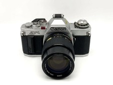Canon AV-1 Kit Reflex 35mm Analog + Objectif 70-210mm f/4 Corps Argent