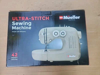 Mueller Ultra-Stitch Sewing Machine SM-1100 Gray Color 42 Stitch Patterns - NOB