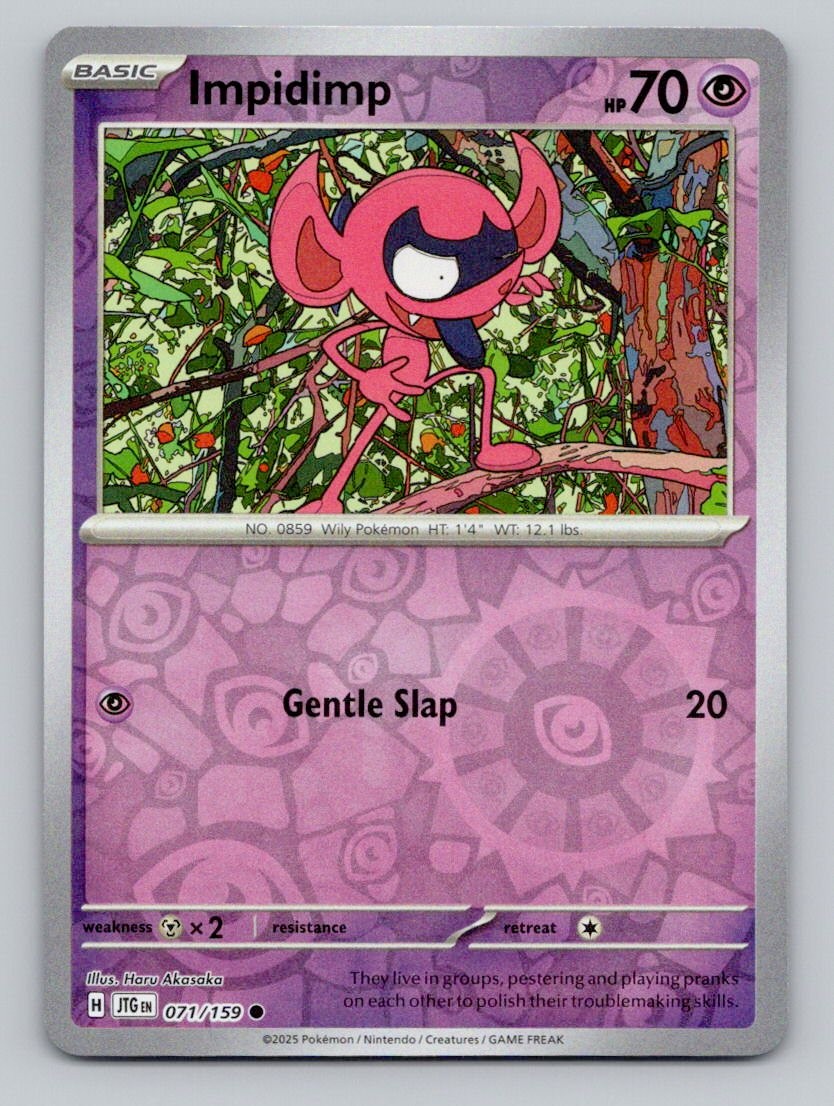 Impidimp 071/159 Common Journey Together Pokemon Near Mint
