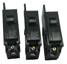 LOT OF 3 SIEMENS BQ1B015 I-T-E CIRCUIT BREAKER 15A 1 POLE TYPE BQ 120/240V 🎯