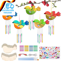 Moosono Diy VöGel Windspiel Bastelset Kinder Diy HolzanhäNger Bastelset Holz Bas