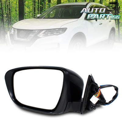 For Nissan X-Trail T32/Rogue 2014-2019 Left Side Mirror 13Pins White W/ Camera