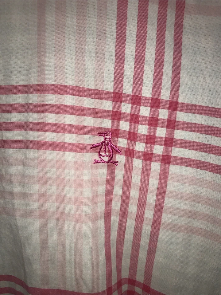 Penguin by Munsingwear Heritage Calce Ajustado Botones Rosa Cuadros Talla L (1-7) Foto 3 de 4