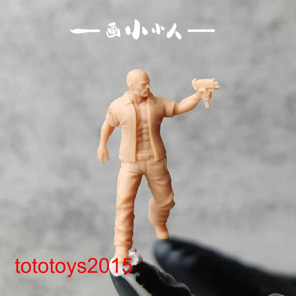 1/64 1/87 1/43 Gun gangsters Men Scene Minatures Figures Doll For Cars Model Toy - Image 4 of 4