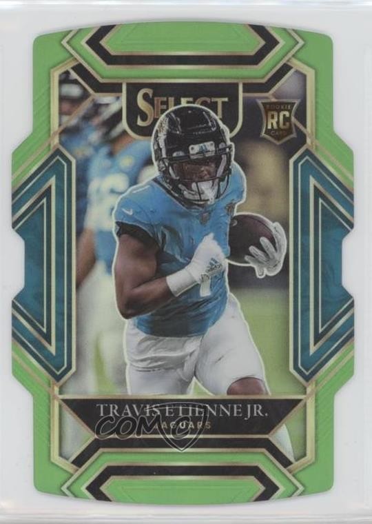 2021 Select Club Level Neon Green Prizm Die-Cut /349 Travis Etienne Jr Rookie RC