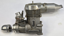 Vintage Royal 46 Rc Model Airplane Engine W Muffler Good Compression