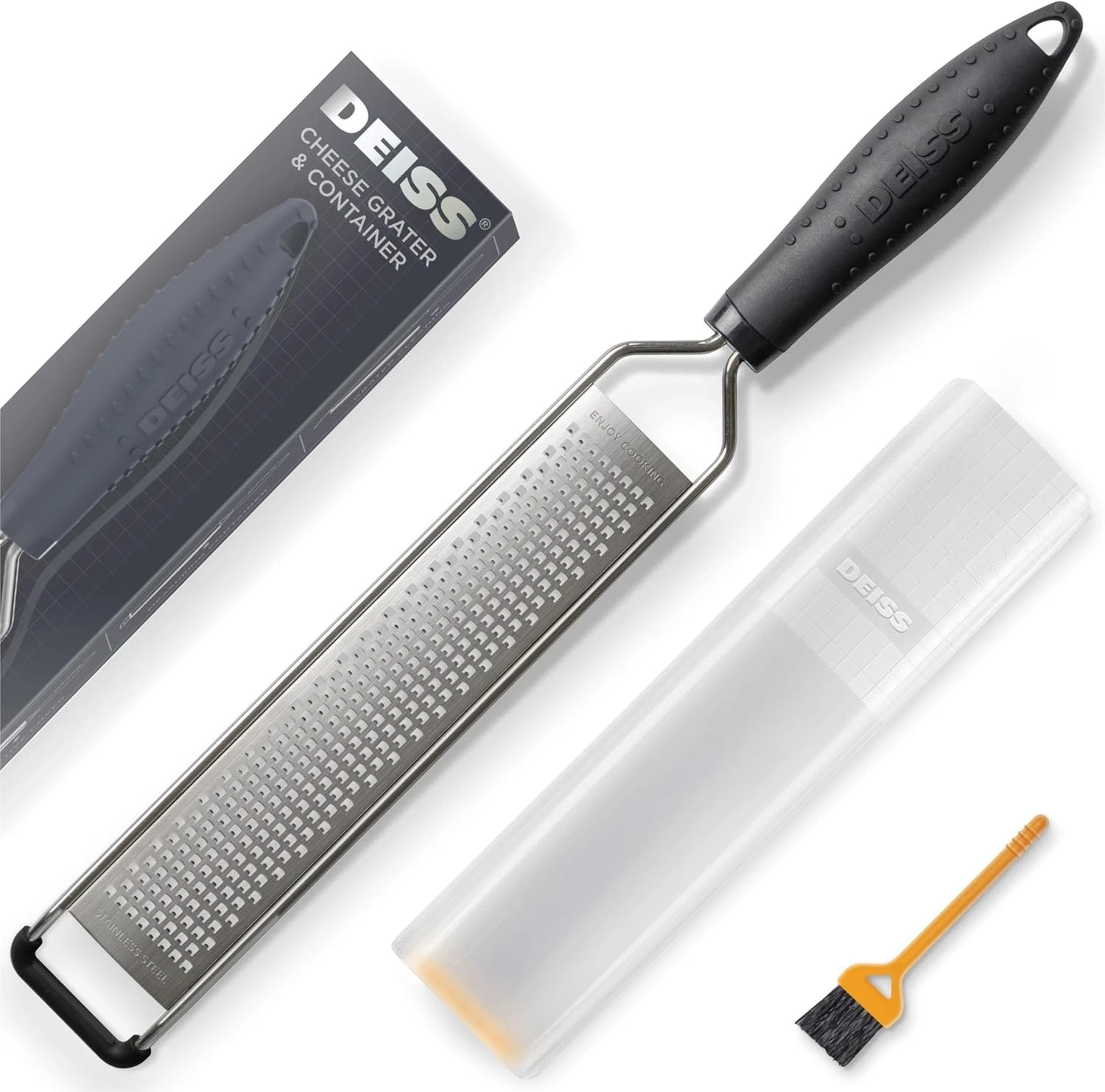 LUX Fine Grater & Lemon Zester - Spices, Citrus Fruits, Hard Cheeses, Garlic
Opens in a new window o
