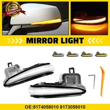 Sequential LED Side Mirror Turn Signal Lights For Toyota Highlander 2020-2023