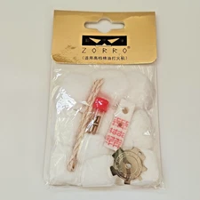Zorro Cotton, Felt Pad, Wick, 5x Flints, Screwdriver, Rubber Gasket. Fits: Zippo