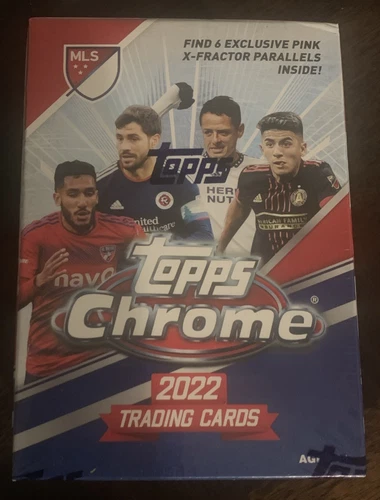 2022 Topps Chrome MLS Major League Soccer 6 Pack Blaster Box 6 Pink X-Fractors