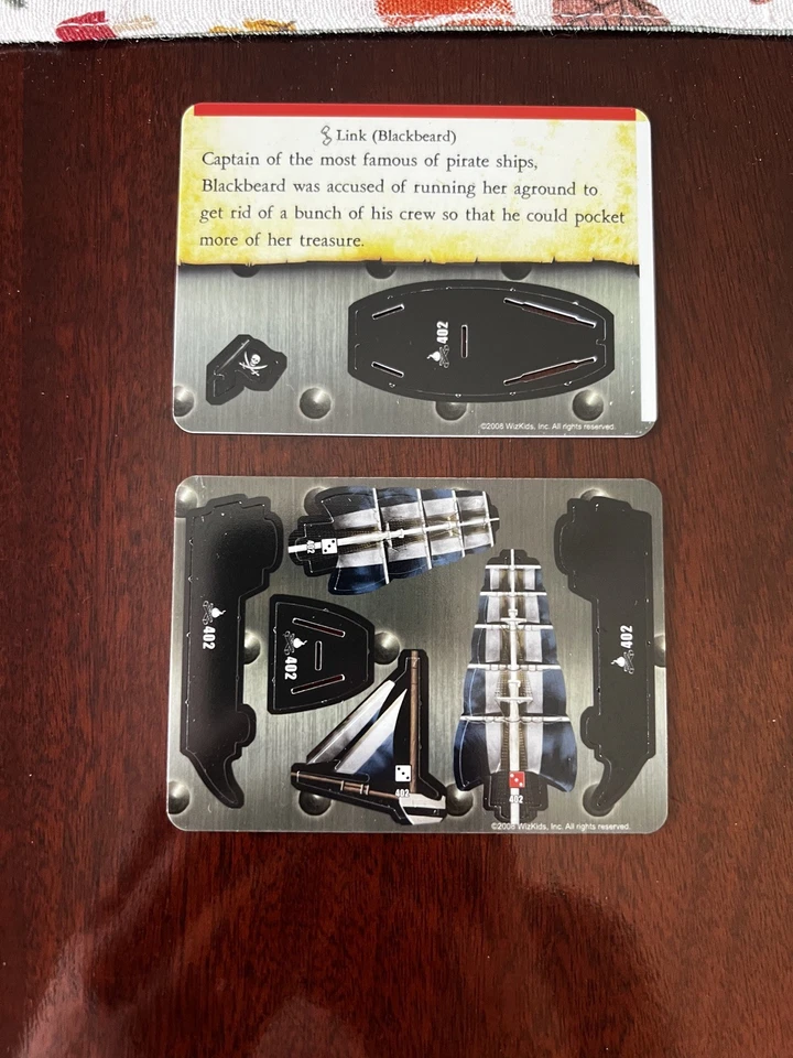 QUEEN ANNE’S REVENGE Fire & Steel Pirates Wizkids CSG Pocketmodel - Image 2 of 2