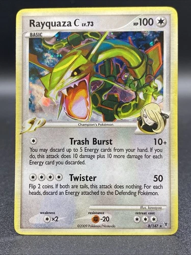 Rayquaza C LV.73 Holo Card 8/147 Platinum Supreme Victors Pokemon TCG - LP