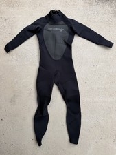 O Neill Epic 4/3mm Full Wetsuit Mens M Black Back Zip Surf Dive 4212