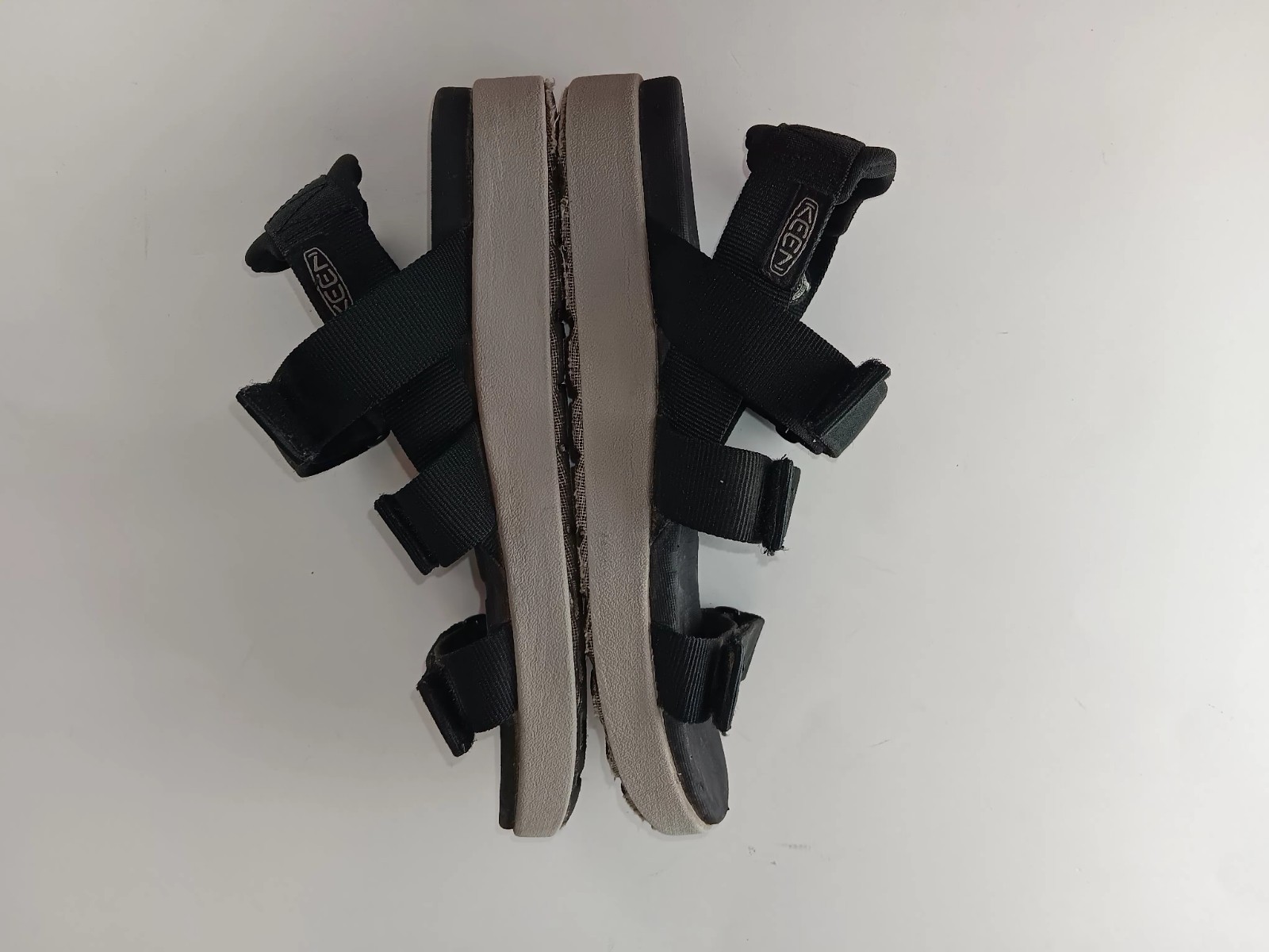 Sandali donna KEEN Sport tre cinturini regolabili con cinturino posteriore taglia 7 5 neri