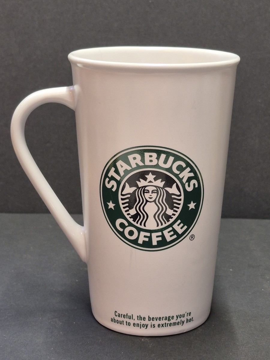 Starbucks Coffee 2006 Classic Logo 16 Oz. White Ceramic Coffee Cup Mug |  eBay