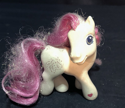 My Little Pony Star Swirl G3 White Pink Tinsel Firework Hasbro MLP 2002 Figure