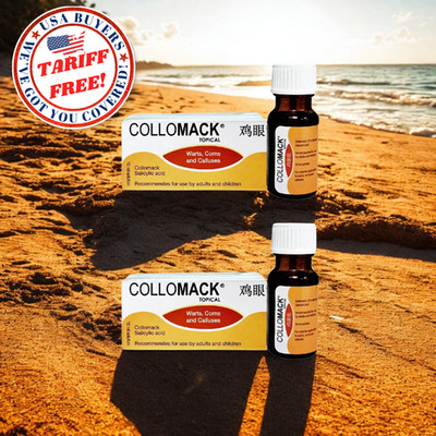 2 X Collomack Topical Painless Remover Plantar Warts Corns and Calluses 10ml
