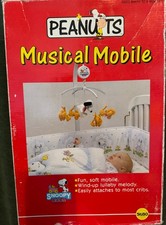 Vintage Peanuts Crib Mobile featuring Snoopy and Woodstock