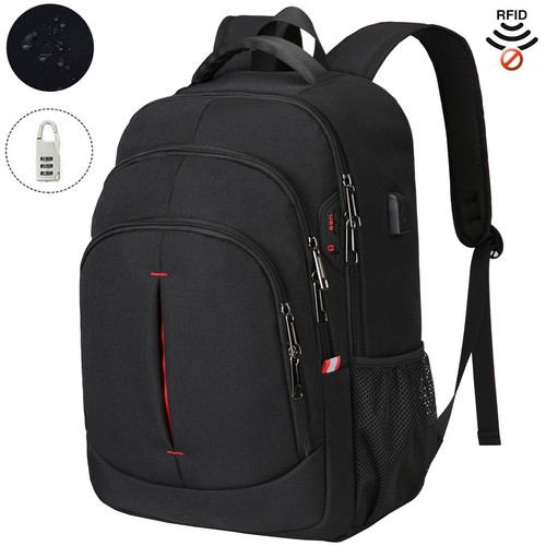 15,6" Laptop Rucksack Wasserdicht USB Herren Damen Business Arbeit Schulrucksack