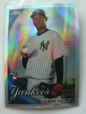 2010 Topps Chrome #214,IVAN NOVA NY YANKEES ROOKIE CARD. rookie card picture