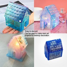 2pcs Christmas Resin Molds Flexible Recyclable Silicone Mold For Table Wall