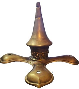 Authentic WWI Officer's Pickelhaube Helmet Spike With Cruciform