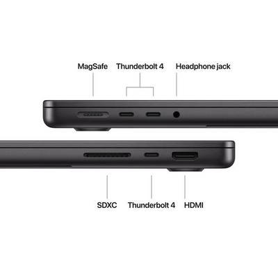 Apple MacBook Pro 14 in 2024 Space Black/Apple M4 4.4 GHz, 1 TB 16