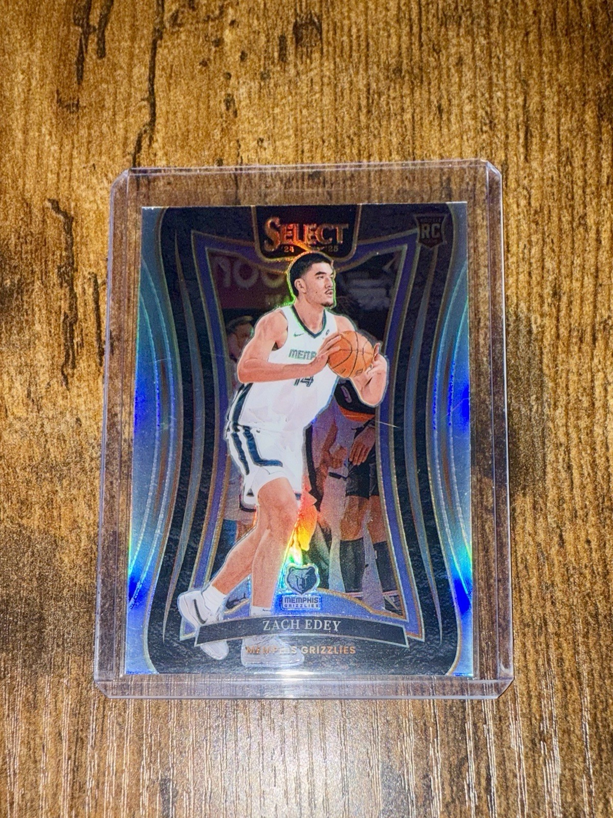 2024-25 Panini Select Mezzanine Zach Edey #391 Silver Prizm (RC) Grizzlies NBA