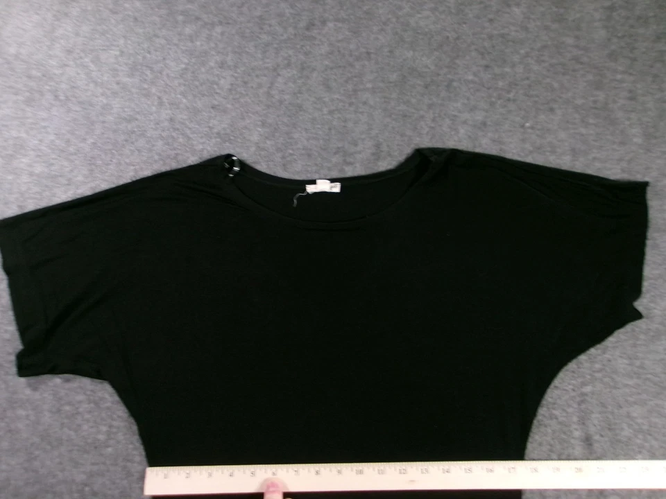 Zenana Outfitters Top Mujer Grande Negro Dolman Ala de Murciélago Informal Base Cápsula Día Foto 3 de 4