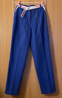 Vintage Y2K Pierre Cardin Size M Bold Cobalt Blue Evolution 2000 Pants NWT
