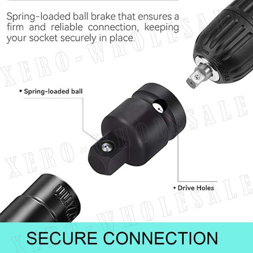 6/8Pcs Impact Socket Adaptor Increaser Reducer Convertor 1/4"to 3/4" Ratchet - Picture 8 of 14