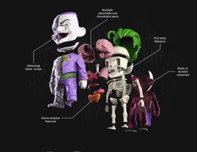 Mighty Jaxx 4D Joker Character Action Figure Model Statues