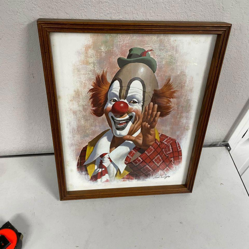 VTG 1979 Arthur Sarnoff Art Print RINGO THE CLOWN Happy Circus Signed ...