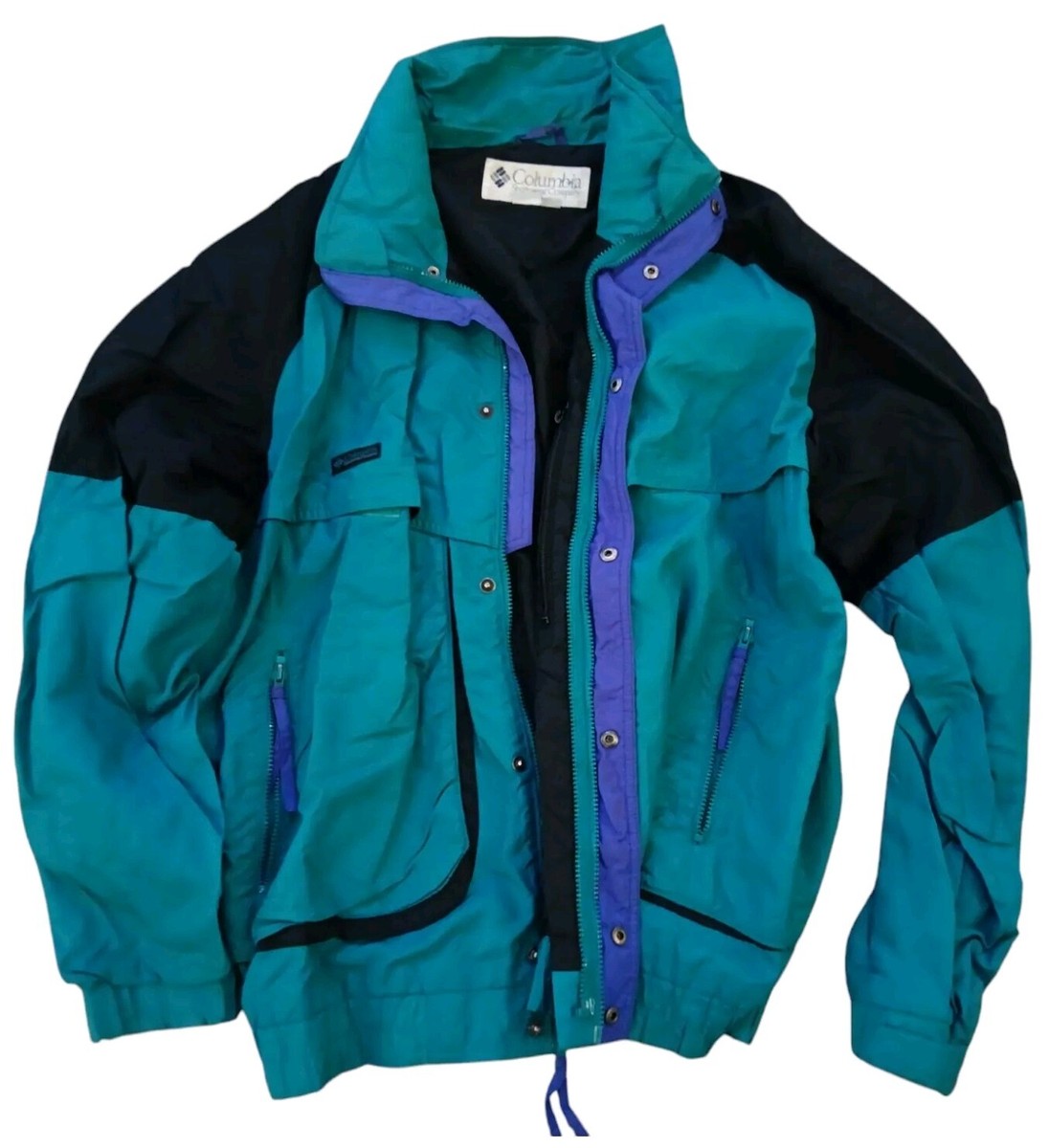 Vintage Columbia Powder Keg Zip Up Winter Jacket, Men's XXL