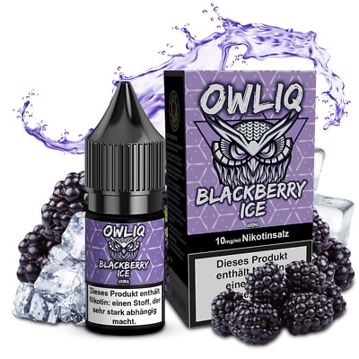 Premium Liquid Blackberry Ice Aroma - OWLIQ 10 ml 10 mg