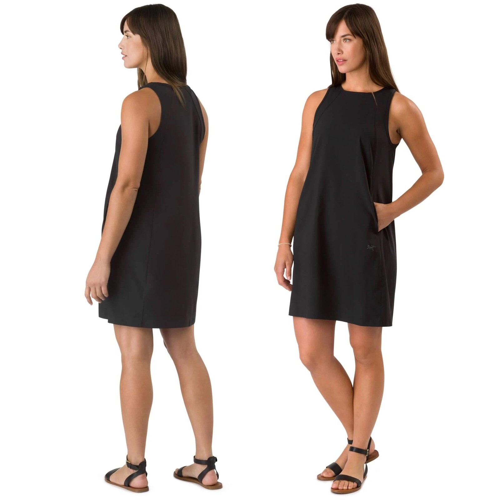 Abito Arc'teryx Contenta donna taglia XS nero tubino cambio performance elasticizzato