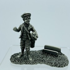 Pewter Golf Business Card Holder Male Golfer Missing Piece