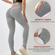 Women Anti-Cellulite Yoga Pants Push Up Tik Tok Leggings Bum Butt Lift Sport Gym
