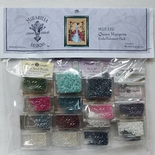 Mirabilia Designs Queen Mariposa Cross Stitch Embellishment Bead Pack MD133