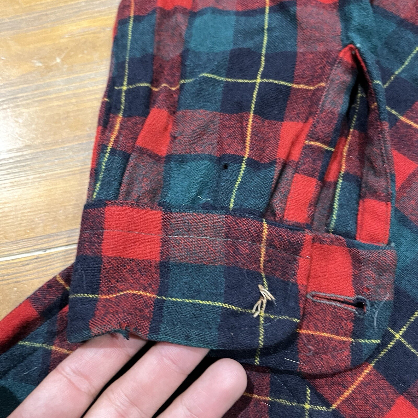 Pendleton Jacket Medium 49er Blazer Red Green Woo… - image 2