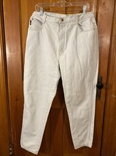 Vintage 1980  s PS Gitano Light Acid Wash Blue Jeans Tagged 18 High Waist Mom