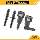 TWO 5/16" 7.89mm SAE to 5/16" 8mm Nylon Fuel Line Hose Quick Release Connector