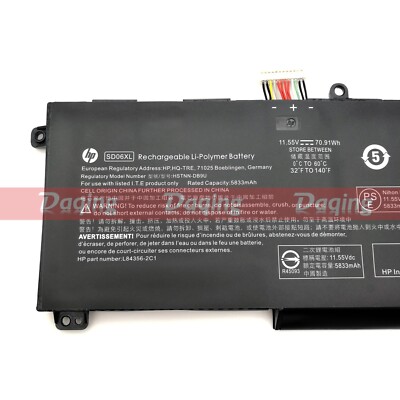 New Original SD06XL OEM Battery for HP Omen 15-EK 15-EN L84392-005