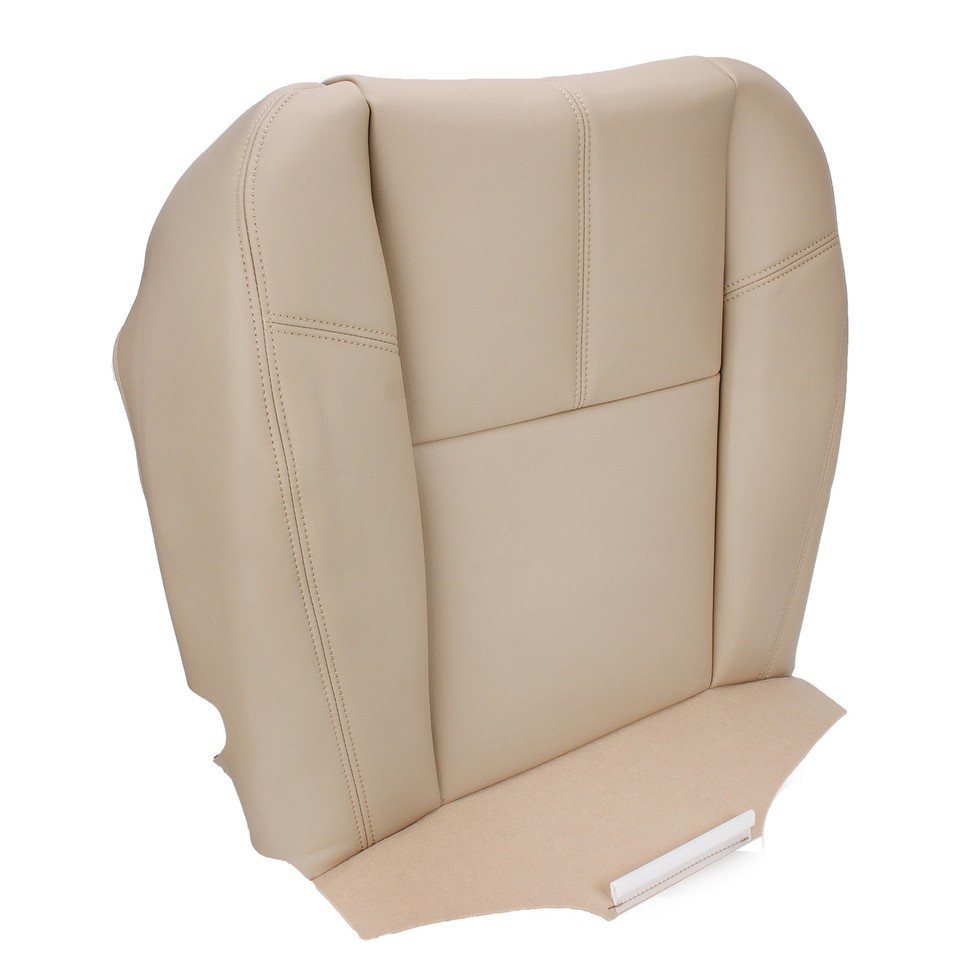 Bottom Top Blk Leather Seat Cover Foam Pad For 07-14 Chevy Silverado Sierra 1500