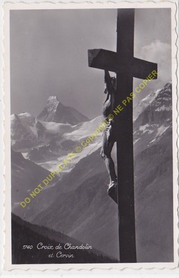 CPSM SUISSE CROIX DE CHARDOLIN ET CERVIN Edit PERROCHET 1933