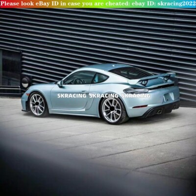結菜　PE+　サイン Fits Porsche 718 981 987 Boxster Cayman Unpainted FRP Rear