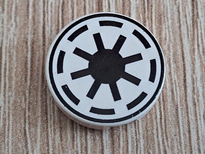 LEGO  4150 Rund-Fliese 2x2 Unterseite ''X'' Aufdruck ''VARIANTE WÄHLEN'' SW Space