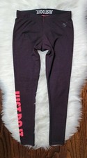 Nike Leg-A-See Big Logo Leggings Women's size Medium Pink /Black Blend