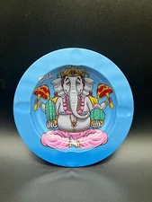 Metal Decorative Tray Printed Plate Elephant Table Side Table AshTray
